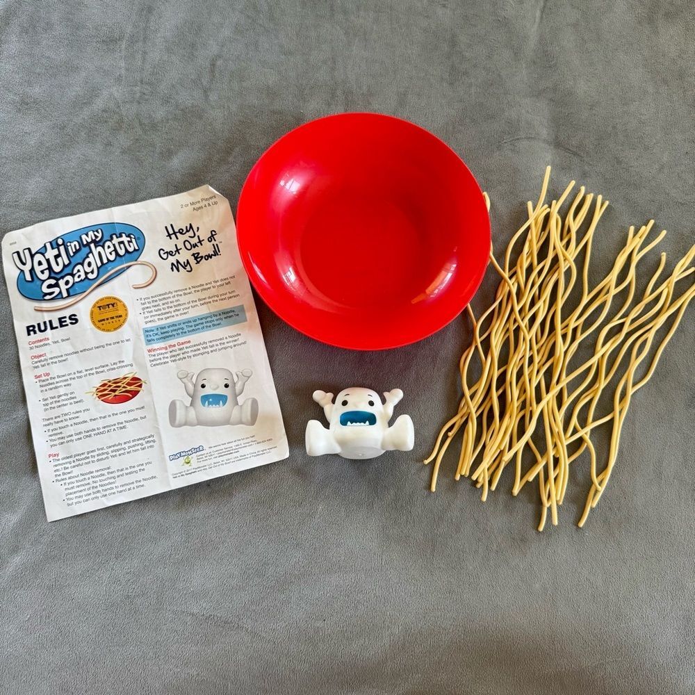 Yeti in My Spaghetti Kids Board Game (2017) | PlayMonster | Complete
